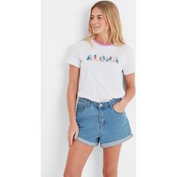 TOG24 Women's 'Susan' 100% Cotton Supersoft T-Shirt in White | Size: 16
