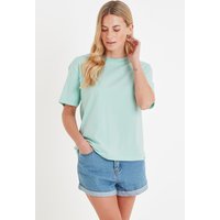 TOG24 Women's 'Erica' 100% Cotton Supersoft T-Shirt in Light Green | Size: 16