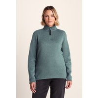 TOG24 Women's 'Pearson' Fleece Zipneck in Light Grey | Size: 18