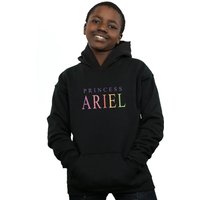 Disney Boy's The Little Mermaid Ariel Graphic Hoodie in Black | Size: 7-8 Years