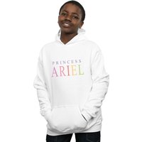 Disney Boy's The Little Mermaid Ariel Graphic Hoodie in White | Size: 9 Years