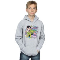 DC Comics Boy's Teen Titans Go Knock Knock Hoodie in Grey | Size: 9 Years