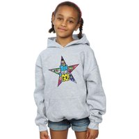 DC Comics Girl's Teen Titans Go Star Logo Hoodie in Grey | Size: 9 Years