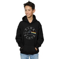 Pink Floyd Boy's Prism Circle Logo Hoodie in Black | Size: 12-13 Years