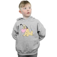 Disney Boy's Pluto Love Heart Hoodie in Grey | Size: 7-8 Years