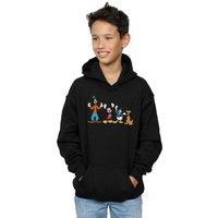 Disney Boy's Mickey Mouse Friends Hoodie in Black | Size: 9 Years