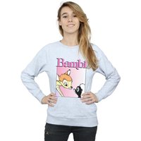 Disney Women's Bambi Nice To Meet You Sweatshirt in Grey | Size: 2XL