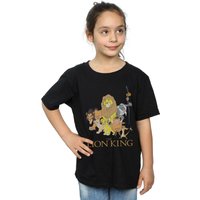 Disney Girl's The Lion King Group Cotton T-Shirt in | Size: 5-6 Years