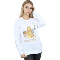 Disney Women's The Lion King Group Sweatshirt in White | Size: Small