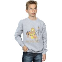 Disney Boy's The Lion King Group Sweatshirt in Grey | Size: 9 Years