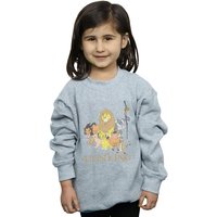 Disney Girl's The Lion King Group Sweatshirt in Grey | Size: 12-13 Years