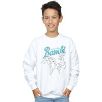 Disney Boy's Bambi Great Love Story Sweatshirt in White | Size: 7-8 Years