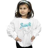 Disney Girl's Bambi Great Love Story Sweatshirt in White | Size: 12-13 Years