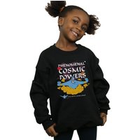 Disney Girl's Aladdin Genie Phenomenal Cosmic Powers Sweatshirt in Black | Size: 12-13 Years