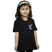 Girl's Lilo & Stitch Stitch Backside Breast Print Cotton T-Shirt in | Size: 9 Years