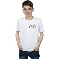 Disney Boy's Chip N Dale Backside Breast Print T-Shirt in White | Size: 7-8 Years