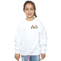 Disney Girl's Chip N Dale Backside Breast Print Sweatshirt in White | Size: 7-8 Years
