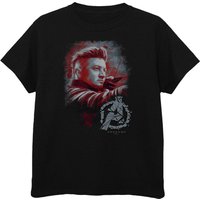 Avengers Endgame Boy's Hawkeye Brushed Cotton T-Shirt in Black | Size: 7-8 Years