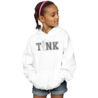 Disney Girl's Tinker Bell Collegiate Tink Hoodie in White | Size: 7-8 Years