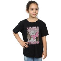 Disney Girl's Aristocats Marie Simply Purrfect Homage Cotton T-Shirt in Black | Size: 12-13 Years