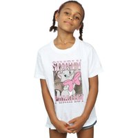 Disney Girl's Aristocats Marie Simply Purrfect Homage Cotton T-Shirt in White | Size: 12-13 Years
