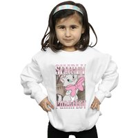 Disney Girl's Aristocats Marie Simply Purrfect Homage Sweatshirt in White | Size: 9 Years