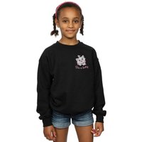 Disney Girl's Aristocats Marie Iยดm A Lady Breast Print Sweatshirt in Black | Size: 5-6 Years