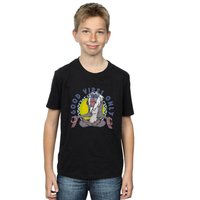 Disney Boy's The Lion King Rafiki Good Vibes Only T-Shirt in Black | Size: 5-6 Years