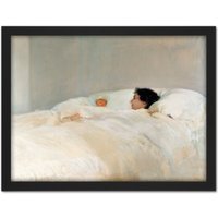 Artery8 Wall Art Print Joaquin Sorolla Y Bastida Mother Large Framed Wall Dรฉcor Art in Black | Size: W18" x H24"
