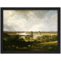 Artery8 Wall Art Print Turner London From Greenwich Park Large Framed Wall Dรฉcor Art in Light Oak | Size: W18" x H24"