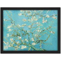 Artery8 Wall Art Print Vincent Van Gogh Almond Blossom Large Framed Wall Décor Art in Brown | Size: W18" x H24"