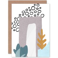 Artery8 Collage Abstract Under The Sea Greetings Card