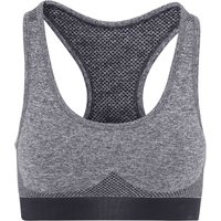 TriDri Women's Seamless 3D Fit Multi Sport Sculpt Bra in Charcoal | Size: Medium