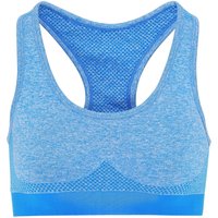 TriDri Women's Seamless 3D Fit Multi Sport Sculpt Bra in Blue | Size: Medium