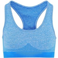 TriDri Women's Seamless 3D Fit Multi Sport Sculpt Bra in Blue | Size: XS