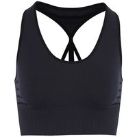 TriDri Women's Seamless 3D Fit Multi Sport Reveal Sports Bra in Black | Size: Small