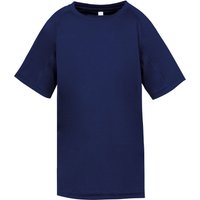 Spiro Boy's Performance Aircool T-Shirt in Navy | Size: 9-10 Years
