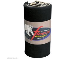 Result Plain Warm Outdoor Fleece Blanket (330gsm) Pack of 2 in Black
