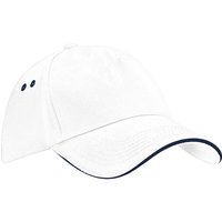 Ultimate 5 Panel Contrast Baseball Cap Sandwich Peak Headwear Pack 2