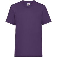 Fruit of the Loom Valueweight Short Sleeve T-Shirt Pack of 2 in Purple | Size: 12-13 Years