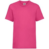 Fruit of the Loom Valueweight Short Sleeve T-Shirt Pack of 2 in Fuchsia | Size: 3-4 Years