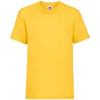 Fruit of the Loom Valueweight Short Sleeve T-Shirt Pack of 2 in Yellow | Size: 7-8 Years