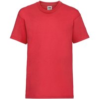 Fruit of the Loom Valueweight Short Sleeve T-Shirt Pack of 2 in Red | Size: 9-10 Years
