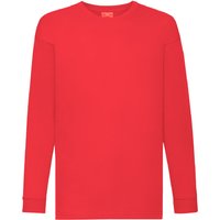 Fruit of the Loom Long Sleeve T-Shirt Pack of 2 in Red | Size: 5-6 Years
