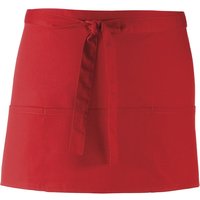 Premier Colours 3 Pocket Apron Workwear Pack of 2 in Red