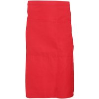 Dennys Catering Waist Apron With Pocket Pack of 2 in Red