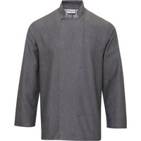 Premier Men's Denim Chefs Jacket Pack of 2 in Dark Grey | Size: Medium