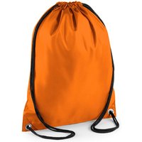 Bagbase Men's Budget Water Resistant Sports Gymsac Drawstring Bag (11 Litres) Pack of 2 in Orange