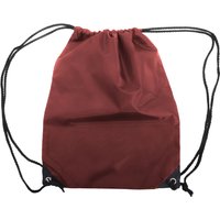 Shugon Men's Stafford Plain Drawstring Tote Bag - 13 Litres Pack of 2 in Burgundy