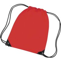 Bagbase Men's Premium Gymsac Water Resistant Bag (11 Litres) Pack of 2 in Light Red